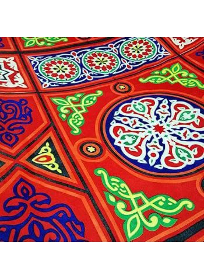 مفرش ترابيزة بتصميم خيامية لديكور رمضان، مقاس متر - Image 4